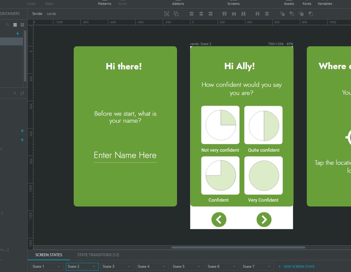 Week 24 & 25 - Prototyping in Proto.io